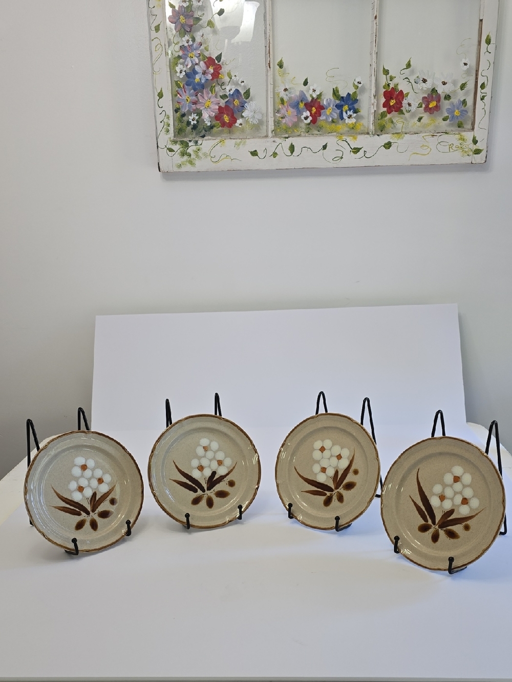 Hearthside Set Of 4 The Classics Salad Plates Handpainted Stoneware Japan